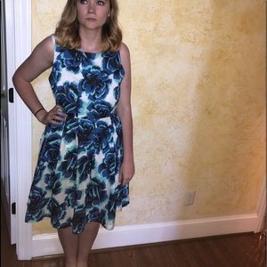 Floral Blue Dress 🌷